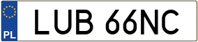 Trailer License Plate
